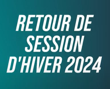 Retour sur la session d'hiver 2024 au Conseil des Etats